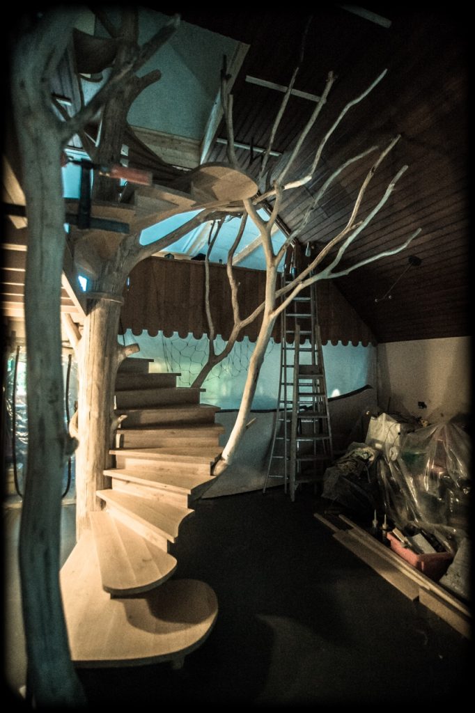 Projets d'exception. arbre escalier sur mesure_ag menuiserie